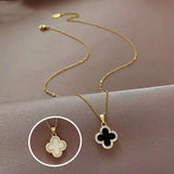 Heart & Clover Reversible Necklace Set - 2