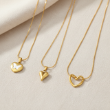 Luxe Heart Necklace Set - 3