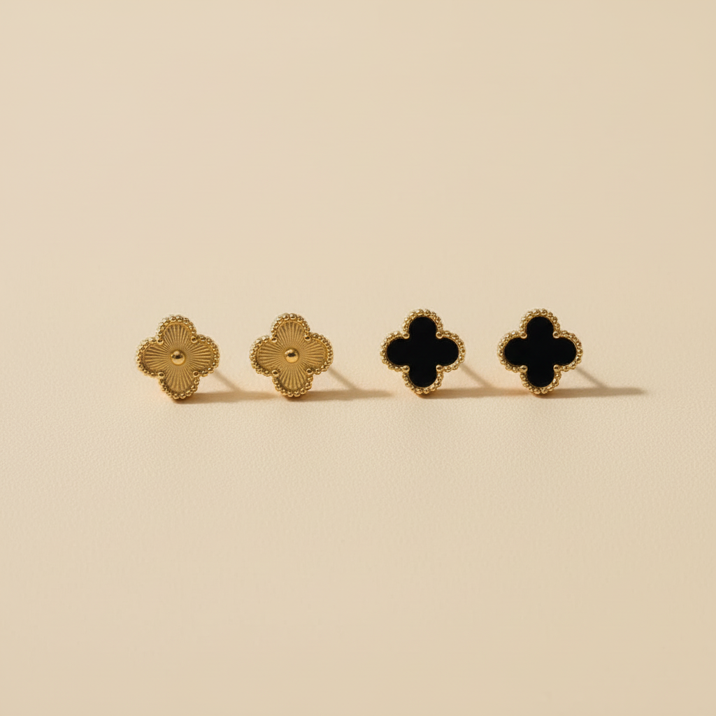 Clover Stud Earring Set - 2