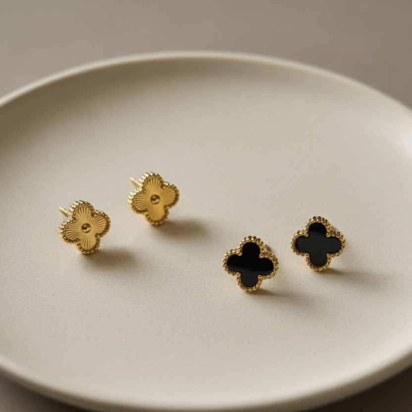 Clover Stud Earring Set - 2