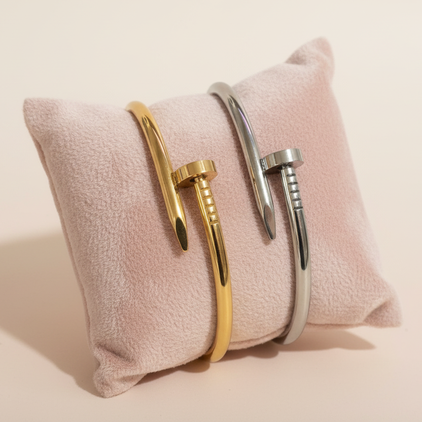 Minimal Nail Bracelet Set - 2