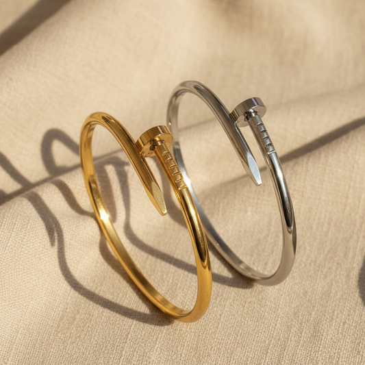 Minimal Nail Bracelet Set - 2